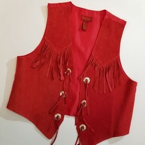 Rock Creek Red Suede Vest